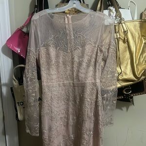 Pink long sleeve dress